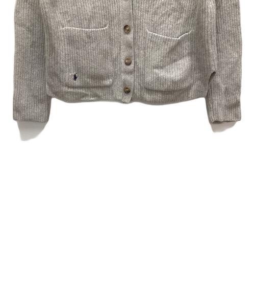 POLO RALPH LAUREN（ポロ・ラルフローレン）POLO RALPH LAUREN (ポロ・ラルフローレン) カシミヤ混クロップドカーディガン グレー サイズ:XSの古着・服飾アイテム