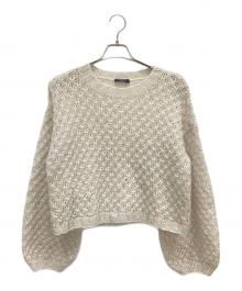 YANUK（ヤヌーク）の古着「モヘア混ニット」｜アイボリー