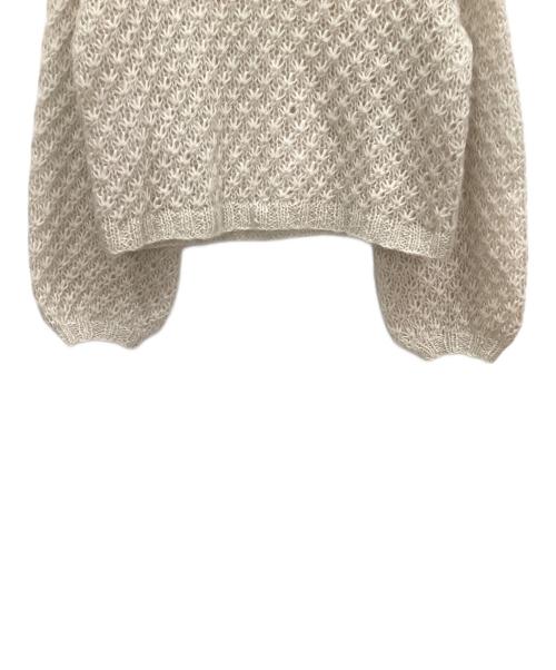 YANUK（ヤヌーク）YANUK (ヤヌーク) モヘア混ニット アイボリー サイズ:Fの古着・服飾アイテム