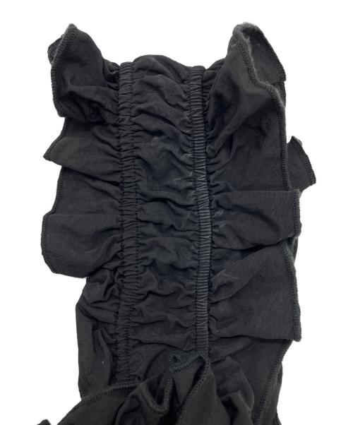 perna（ペルナ）perna (ペルナ) チュールギャザーキャミソール ブラック サイズ:Fの古着・服飾アイテム