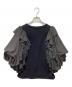 VIVIANO (ヴィヴィアーノ) ラッフルスリーブTシャツ ブラック サイズ:M：8000円