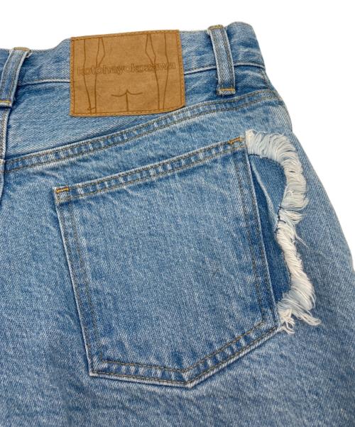 kotohayokozawa（コトハヨコザワ）kotohayokozawa (コトハヨコザワ) Layered Denim Pants インディゴ×ホワイト サイズ:Sの古着・服飾アイテム