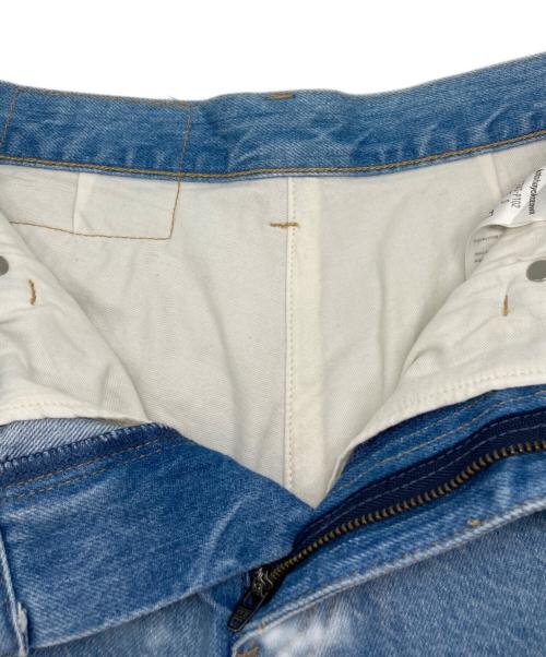 kotohayokozawa（コトハヨコザワ）kotohayokozawa (コトハヨコザワ) Layered Denim Pants インディゴ×ホワイト サイズ:Sの古着・服飾アイテム