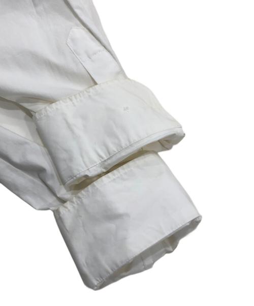 MM6 Maison Margiela（エムエムシックスメゾンマルジェラ）MM6 Maison Margiela (エムエムシックスメゾンマルジェラ) レイヤードストライプシャツワンピース ブルー サイズ:40の古着・服飾アイテム