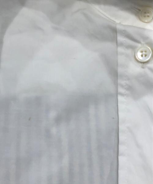 MM6 Maison Margiela（エムエムシックスメゾンマルジェラ）MM6 Maison Margiela (エムエムシックスメゾンマルジェラ) レイヤードストライプシャツワンピース ブルー サイズ:40の古着・服飾アイテム