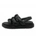 PRADA (プラダ) ナッパレザー プラットフォームサンダル ブラック サイズ:351/2：23000円