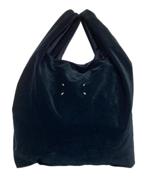 Maison Margiela（メゾンマルジェラ）Maison Margiela (メゾンマルジェラ) ベルベット ショルダーバッグ ネイビーの古着・服飾アイテム