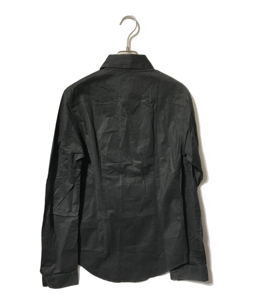 Vivienne Westwood man（ヴィヴィアン ウェストウッド マン）Vivienne Westwood man (ヴィヴィアン ウェストウッド マン) オーブ刺繍シャツ/ロゴシャツ ブラック サイズ:1の古着・服飾アイテム