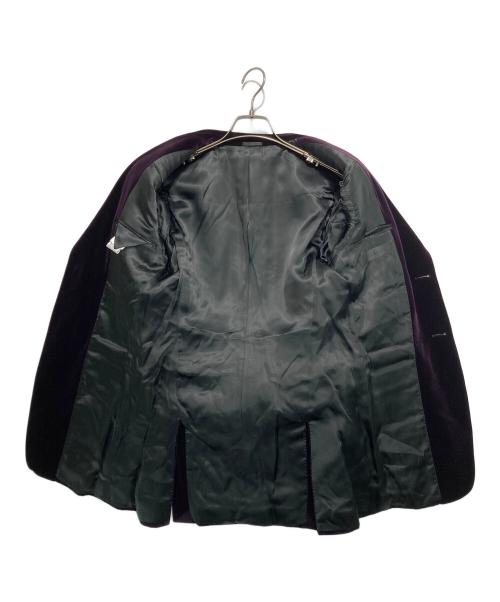 ALEXANDER McQUEEN（アレキサンダーマックイーン）ALEXANDER McQUEEN (アレキサンダーマックイーン) ベロアジャケット パープル サイズ:44の古着・服飾アイテム