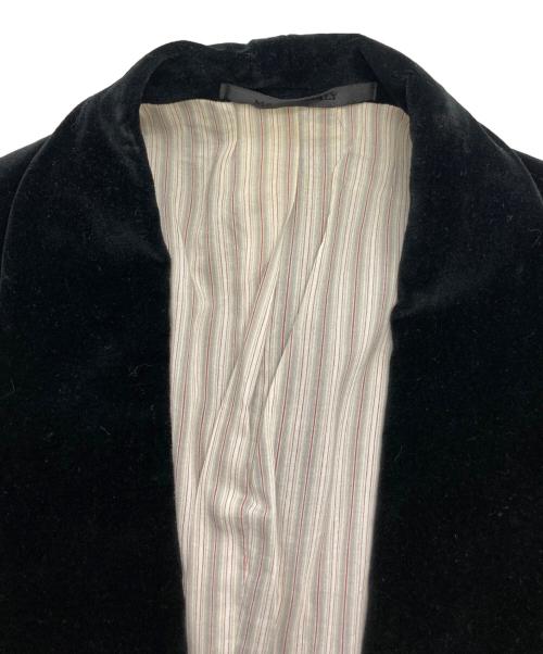 ALEXANDER McQUEEN（アレキサンダーマックイーン）ALEXANDER McQUEEN (アレキサンダーマックイーン) ベロアジャケット ブラック サイズ:44の古着・服飾アイテム