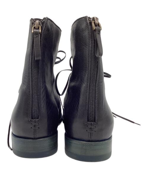 sergio rossi（セルジオロッシ）sergio rossi (セルジオロッシ) バックジップレースアップブーツ ブラック サイズ:7の古着・服飾アイテム
