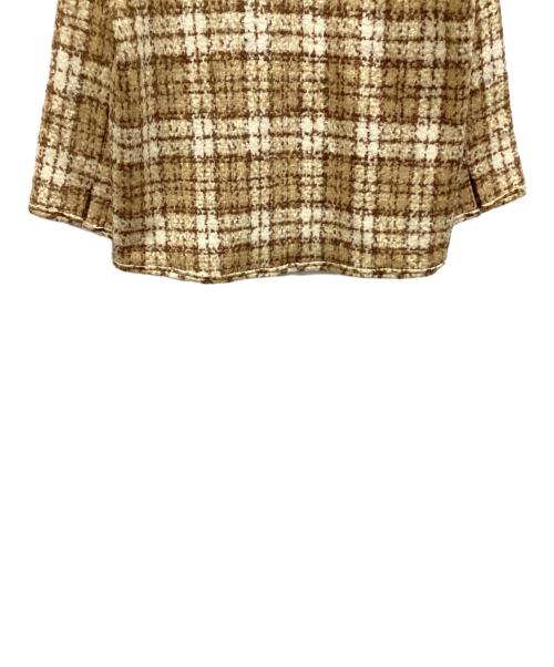 Enchainement（アンシェヌマン）Enchainement (アンシェヌマン) ウールツイードジャケット ベージュ サイズ:Fの古着・服飾アイテム