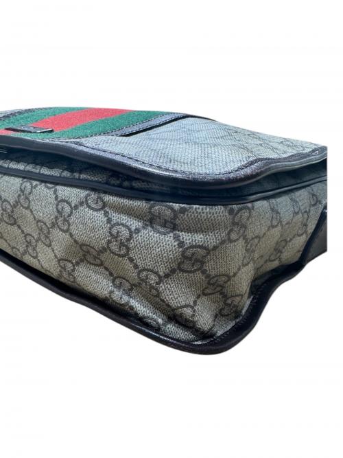 GUCCI（グッチ）GUCCI (グッチ) GUCCIクロスボディショルダーバッグ/GGロゴ/GGキャンパス ベージュ×ブラウン サイズ:-の古着・服飾アイテム