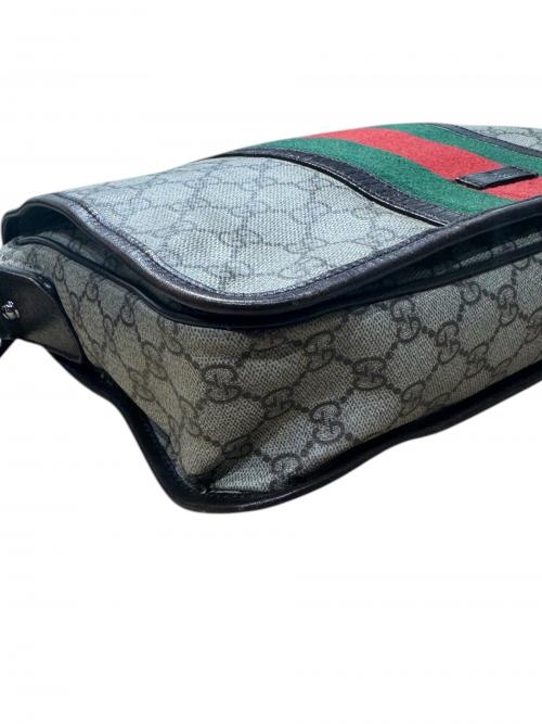 GUCCI（グッチ）GUCCI (グッチ) GUCCIクロスボディショルダーバッグ/GGロゴ/GGキャンパス ベージュ×ブラウン サイズ:-の古着・服飾アイテム