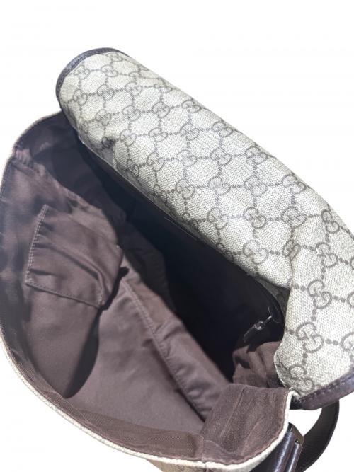 GUCCI（グッチ）GUCCI (グッチ) GUCCIクロスボディショルダーバッグ/GGロゴ/GGキャンパス ベージュ×ブラウン サイズ:-の古着・服飾アイテム