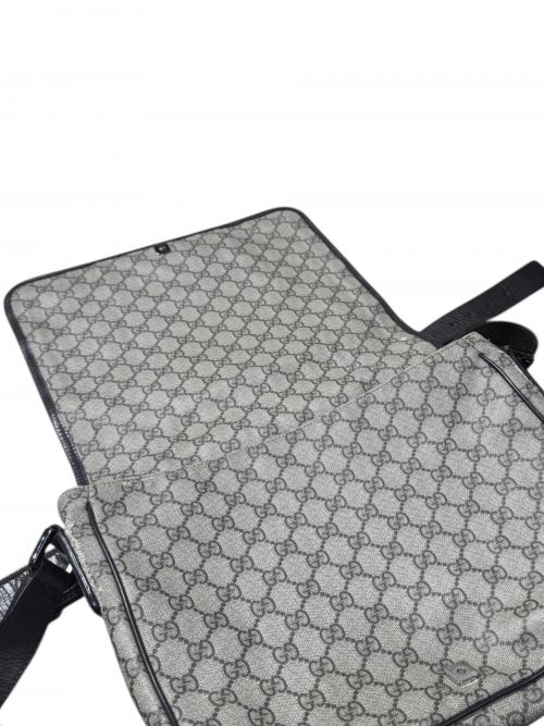 GUCCI（グッチ）GUCCI (グッチ) GUCCIクロスボディショルダーバッグ/GGロゴ/GGキャンパス ベージュ×ブラウン サイズ:-の古着・服飾アイテム