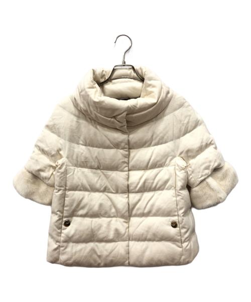 HERNO（ヘルノ）HERNO (ヘルノ) ショートスリーブダウンジャケット アイボリー サイズ:40の古着・服飾アイテム