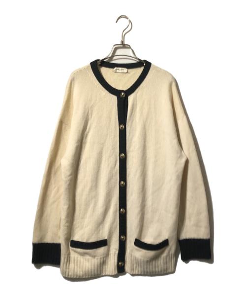 Saint Laurent Paris（サンローランパリ）Saint Laurent Paris (サンローランパリ) カシミヤカーディガン オフホワイト サイズ:Sの古着・服飾アイテム