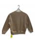 journal standard L'essage (ジャーナルスタンダード レサージュ) ピグメントスウェットプルオーバー  25AW ベージュ サイズ:Free 未使用品：5000円