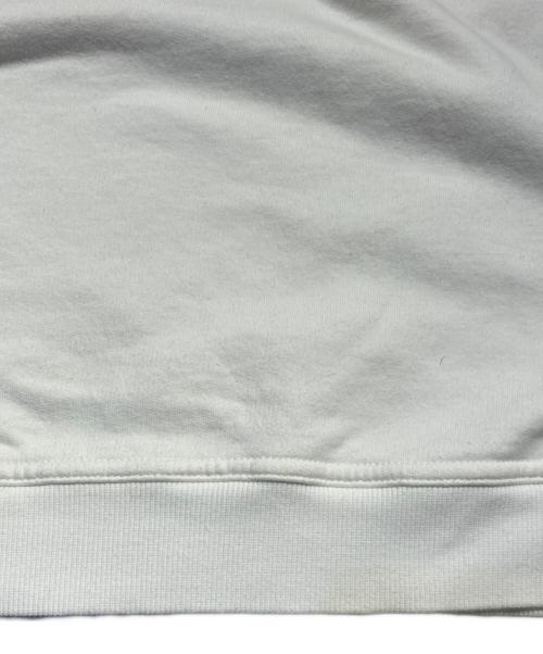 Maison Margiela（メゾンマルジェラ）Maison Margiela (メゾンマルジェラ) 反転ロゴ刺繍フーディ ホワイト サイズ:46の古着・服飾アイテム