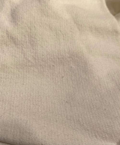 Maison Margiela（メゾンマルジェラ）Maison Margiela (メゾンマルジェラ) 反転ロゴ刺繍フーディ ホワイト サイズ:46の古着・服飾アイテム