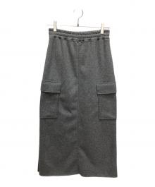 EVERYDAY I LIKE.（エヴリデイ アイ ライク）の古着「Warm Sweat Cargo Skirt」｜グレー