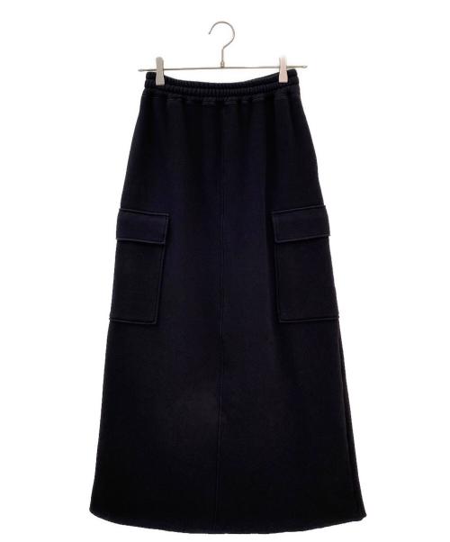 EVERYDAY I LIKE.（エヴリデイ アイ ライク）EVERYDAY I LIKE. (エヴリデイ アイ ライク) Warm Sweat Cargo Skirt ブラック サイズ:36の古着・服飾アイテム