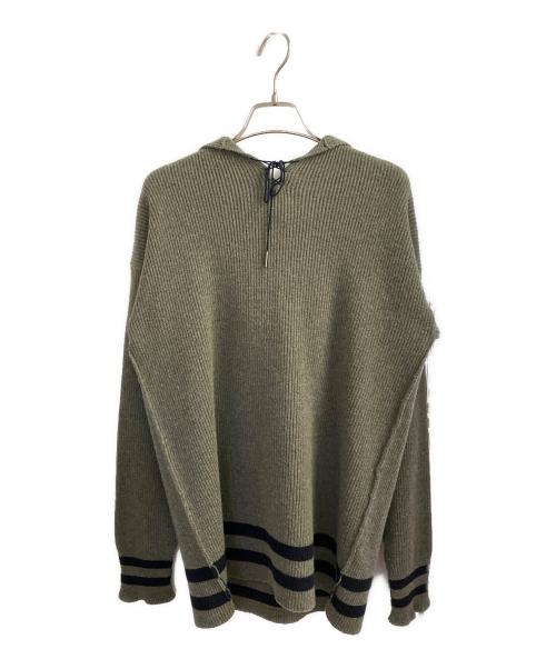 Maison Margiela（メゾンマルジェラ）Maison Margiela (メゾンマルジェラ) セーラーカラーニット グリーン サイズ:Sの古着・服飾アイテム