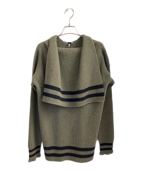 Maison Margiela（メゾンマルジェラ）Maison Margiela (メゾンマルジェラ) セーラーカラーニット グリーン サイズ:Sの古着・服飾アイテム