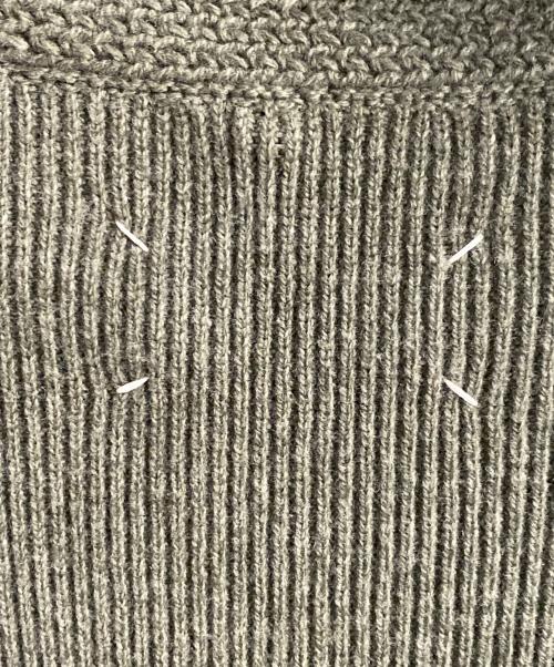 Maison Margiela（メゾンマルジェラ）Maison Margiela (メゾンマルジェラ) セーラーカラーニット グリーン サイズ:Sの古着・服飾アイテム