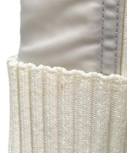 sacai（サカイ）sacai (サカイ) Knit×Nylon Twill Dress グレー×ホワイト サイズ:2の古着・服飾アイテム