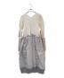 sacai (サカイ) Knit×Nylon Twill Dress グレー×ホワイト サイズ:2：52000円