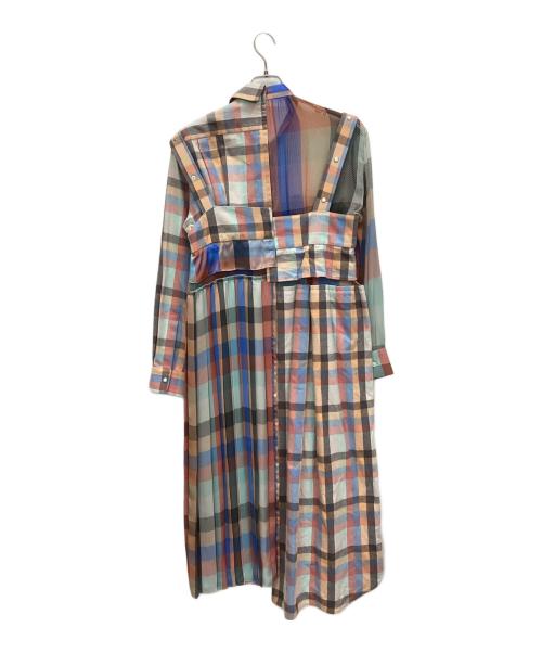 sacai（サカイ）sacai (サカイ) 異素材ドッキング ワンピース マルチカラー サイズ:2の古着・服飾アイテム