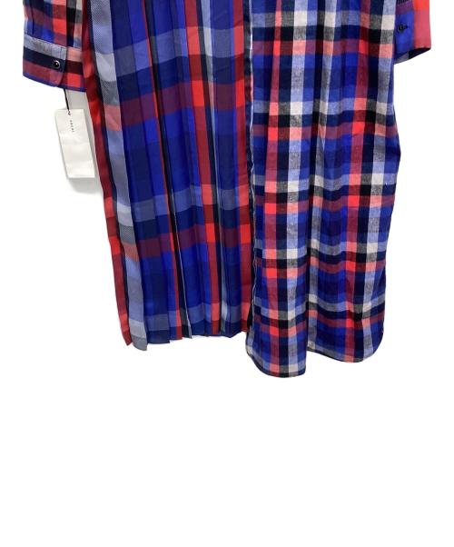 sacai（サカイ）sacai (サカイ) 異素材ドッキング ワンピース ブルー サイズ:2 未使用品の古着・服飾アイテム