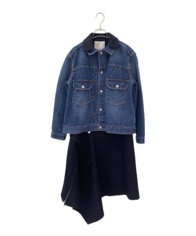 中古・古着通販】sacai (サカイ) デニムドレスワンピース インディゴ