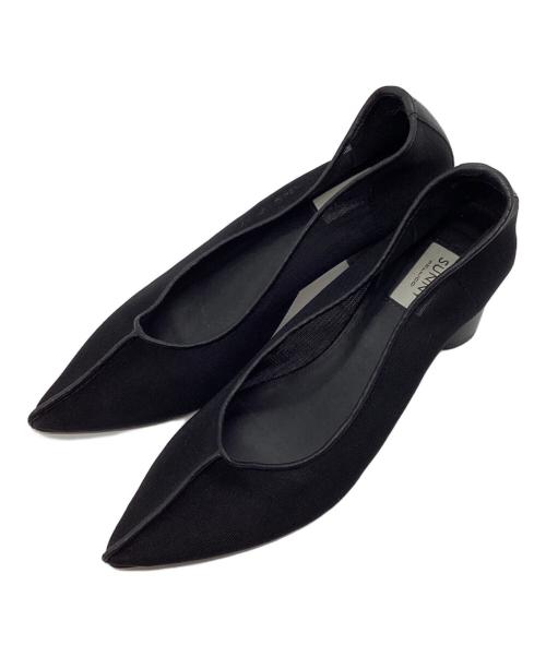 PELLICO SUNNY（ペリーコサニー）PELLICO SUNNY (ペリーコサニー) メッシュヒールパンプス ブラック サイズ:36の古着・服飾アイテム