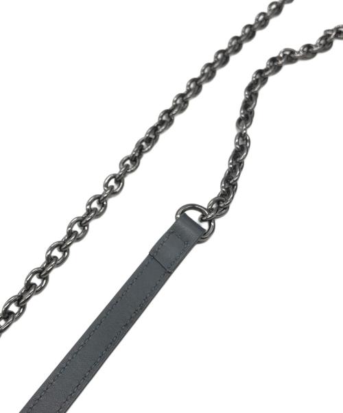 WEEKEND Max Mara（ウィークエンド マックスマーラ）Weekend Max Mara (ウィークエンド マックスマーラ) がま口ボアチェーンショルダーバッグ グレー サイズ:下記参照の古着・服飾アイテム