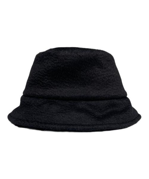 MaxMara（マックスマーラ）MaxMara (マックスマーラ) テディベア バケットハット ブラック サイズ:57 未使用品の古着・服飾アイテム