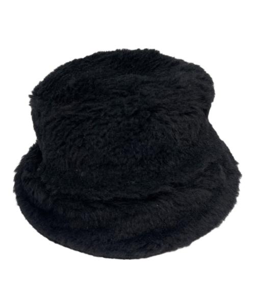 MaxMara（マックスマーラ）MaxMara (マックスマーラ) テディベア バケットハット ブラック サイズ:57 未使用品の古着・服飾アイテム