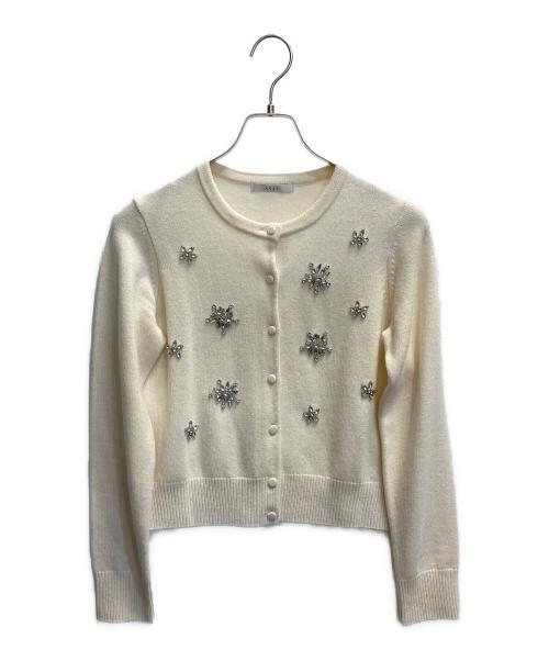 ANAYI（アナイ）ANAYI (アナイ) スノーフレーク カーディガン ホワイト サイズ:38の古着・服飾アイテム