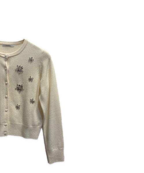 ANAYI（アナイ）ANAYI (アナイ) スノーフレーク カーディガン ホワイト サイズ:38の古着・服飾アイテム