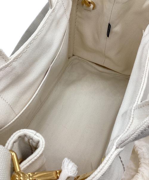 PRADA（プラダ）PRADA (プラダ) 2WAYバッグ アイボリーの古着・服飾アイテム
