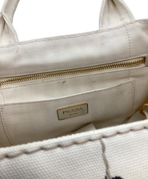 PRADA（プラダ）PRADA (プラダ) 2WAYバッグ アイボリーの古着・服飾アイテム