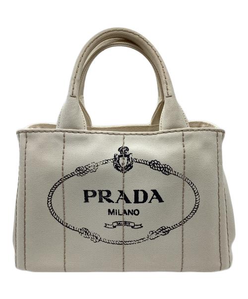 PRADA（プラダ）PRADA (プラダ) 2WAYバッグ アイボリーの古着・服飾アイテム