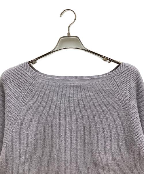 Whim Gazette（ウィムガゼット）Whim Gazette (ウィムガゼット) カシミアボートネックプルオーバー ラベンダー サイズ:Fの古着・服飾アイテム