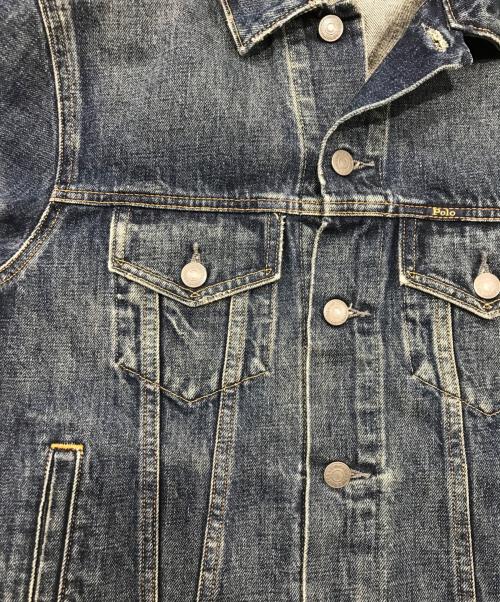 POLO RALPH LAUREN（ポロ・ラルフローレン）POLO RALPH LAUREN (ポロ・ラルフローレン) フェイデッド・デニム・トラッカー・ジャケット インディゴ サイズ:Ｓの古着・服飾アイテム