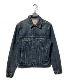 POLO RALPH LAUREN（ポロ・ラルフローレン）の古着「フェイデッド・デニム・トラッカー・ジャケット」｜インディゴ