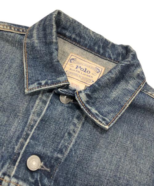 POLO RALPH LAUREN（ポロ・ラルフローレン）POLO RALPH LAUREN (ポロ・ラルフローレン) フェイデッド・デニム・トラッカー・ジャケット インディゴ サイズ:XSの古着・服飾アイテム