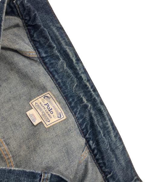 POLO RALPH LAUREN（ポロ・ラルフローレン）POLO RALPH LAUREN (ポロ・ラルフローレン) フェイデッド・デニム・トラッカー・ジャケット インディゴ サイズ:XSの古着・服飾アイテム