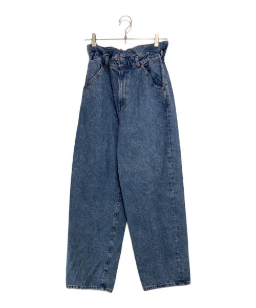 anuke（アンヌーク）anuke (アンヌーク) Waist Tuck Denim インディゴ サイズ:36の古着・服飾アイテム